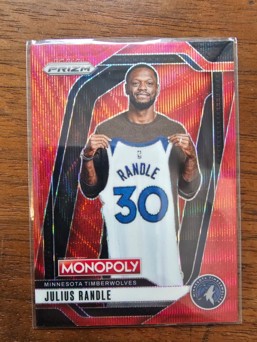 Julius Randle 2024-2025 Panini Prizm Monopoly #41 - Red - Timberwolves - NBA